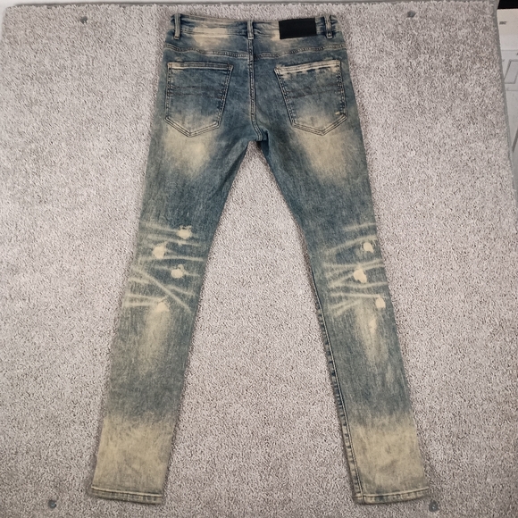 NEW WOT Tulones Currency Collection Men's Dust Wash Denim Jeans Size 34 NWOT - Picture 12 of 16